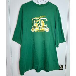 Vintage Rocawear roc university green short sleeve Tshirt Y2K oversized baggy XL